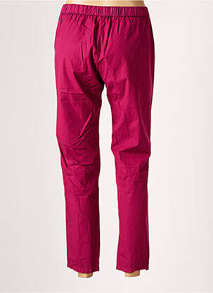 Pantalon 7/8 țesătură poplin mărime normală roz DIEGA femeie
