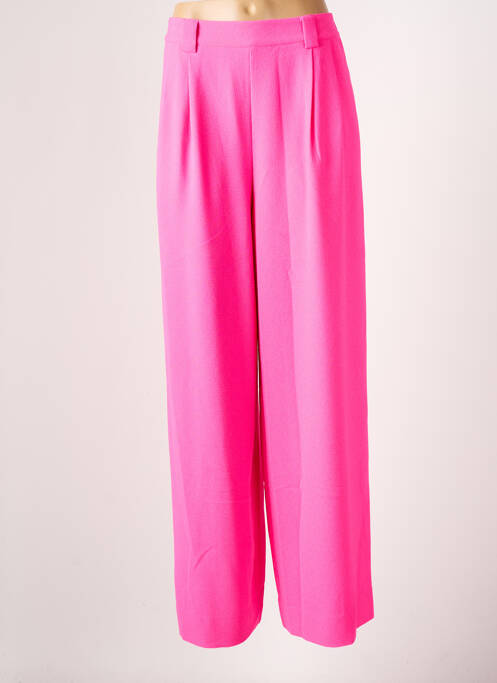 Pantalon larg roz ESSENTIEL ANTWERP femeie