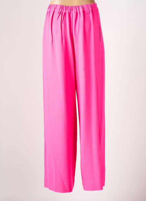 Pantalon larg roz ESSENTIEL ANTWERP femeie