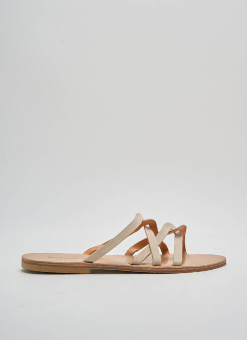 Mulete/Saboți bej SANDALIA CYCLADES femeie