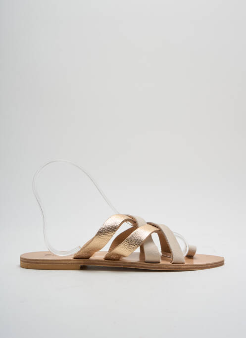 Șlapi bej SANDALIA CYCLADES femeie