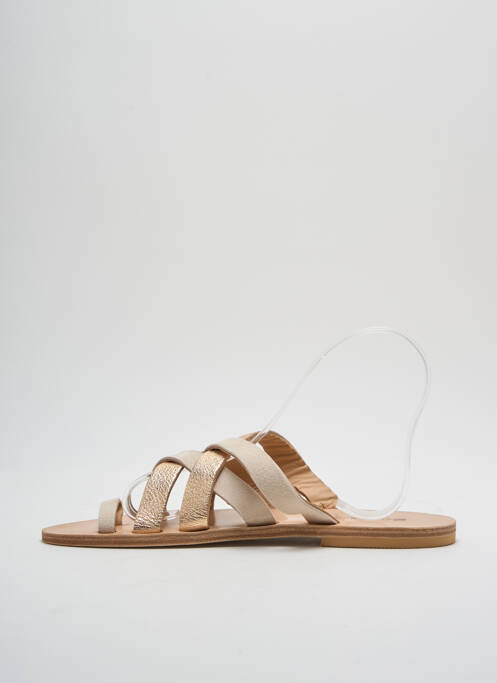 Șlapi bej SANDALIA CYCLADES femeie