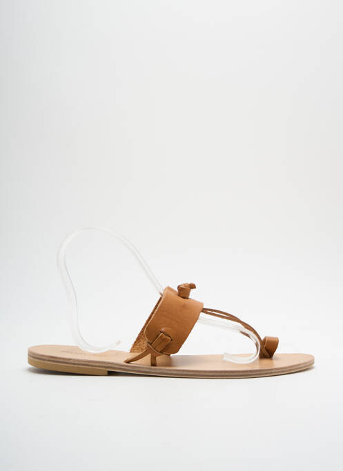 Șlapi maro SANDALIA CYCLADES femeie