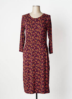 Rochie midi imprimeu floral mâneci lungi violet WHITE STUFF femeie