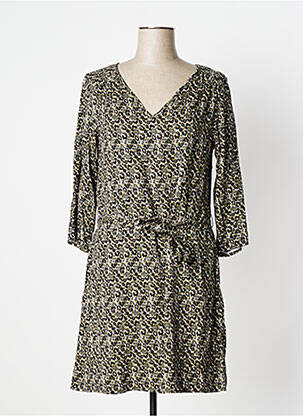 Rochie scurtă mâneci 3/4 mâneci 3/4 verde LOLA ESPELETA femeie