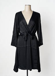Rochie midi mâneci 3/4 mâneci 3/4 negru PAKO LITTO femme