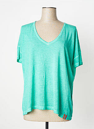 Tricou verde HAPPY femeie