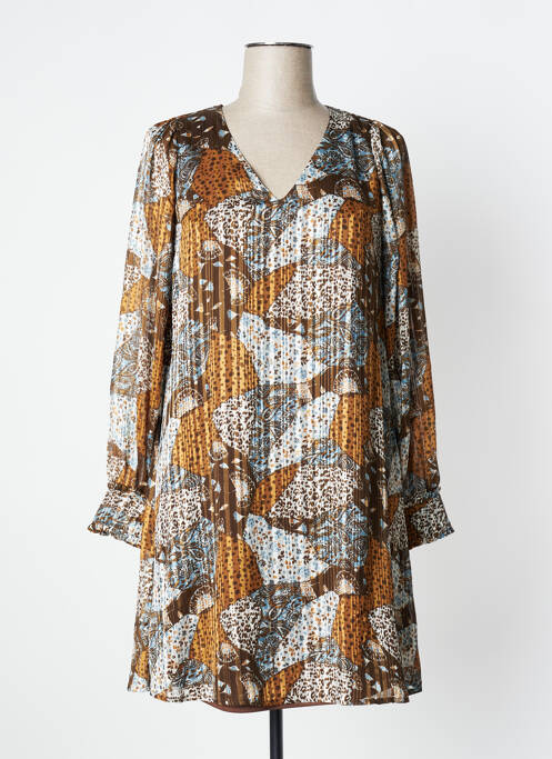 Rochie scurtă maro LOLA ESPELETA femeie