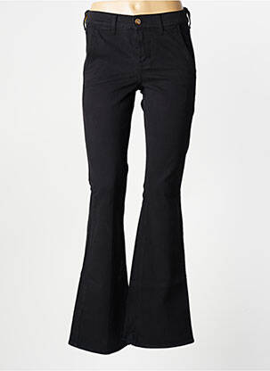 Pantalon evazat elasticitate mărime normală negru HAPPY femeie