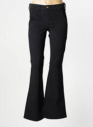 Pantalon evazat elasticitate mărime normală negru HAPPY femeie