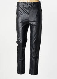 Pantalon drept talie elastică mărime normală negru PAKO LITTO femme