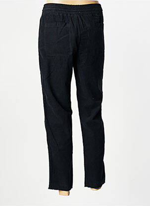 Pantalon 7/8 elasticitate mărime normală negru HAPPY femeie