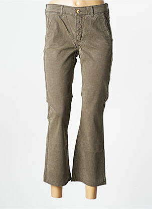 Pantalon 7/8 elasticitate mărime normală verde HAPPY femeie