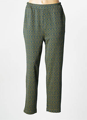 Pantalon drept elasticitate mărime normală verde PAKO LITTO femeie