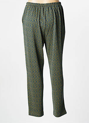 Pantalon drept elasticitate mărime normală verde PAKO LITTO femeie