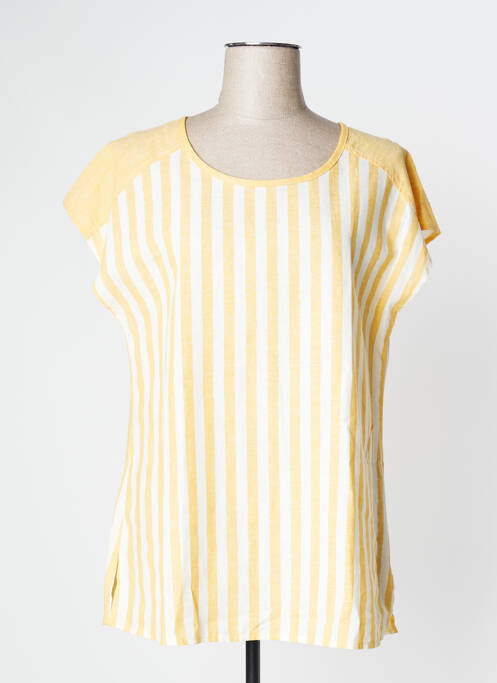 Tunică mâneci scurte galben HALOGENE femeie