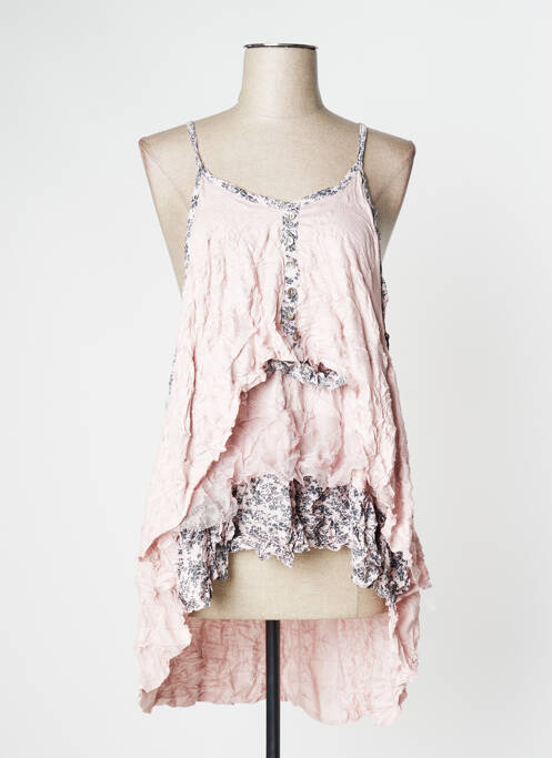 Tunică mâneci lungi roz LAUREN VIDAL femeie