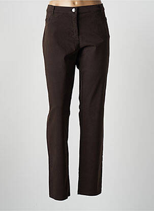 Pantalon slim maro AVENTURES DES TOILES femeie