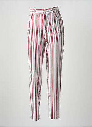 Pantalon slim roșu LECOMTE femeie