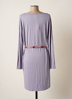 Rochie midi imprimeu fantezie mâneci lungi violet LA FIANCEE DU MEKONG femeie