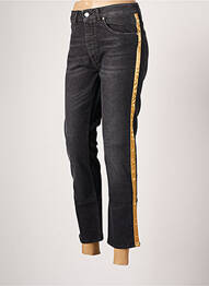 Pantalon 7/8 elasticitate mărime normală negru REIKO femeie