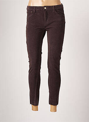 Pantalon 7/8 elasticitate mărime normală maro REIKO femme