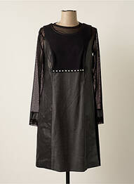 Rochie midi mâneci lungi mâneci lungi negru K'TENDANCES femme