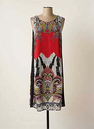 Rochie midi croială fluidă fără mâneci negru MERI & ESCA femeie