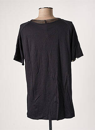 Tricou elasticitate mâneci scurte negru FRANCK ANNA femeie