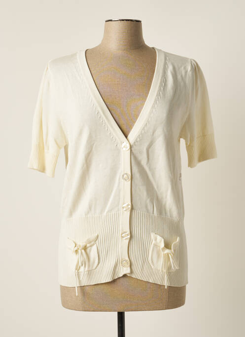 Vestă cu mâneci scurte bej PAUSE CAFE femeie