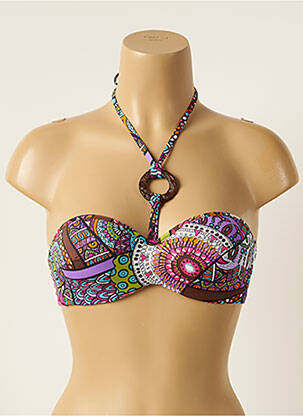 Sutien de costum de baie maro ANTIGEL femeie