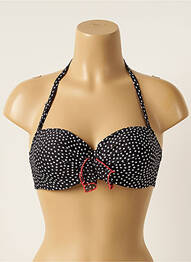 Sutien de costum de baie elasticitate sutien balconet cu decolteu înalt negru ANTIGEL femme