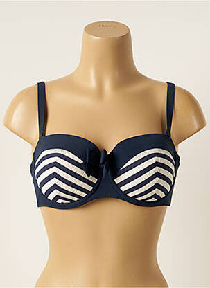 Sutien de costum de baie albastru ANTIGEL femeie