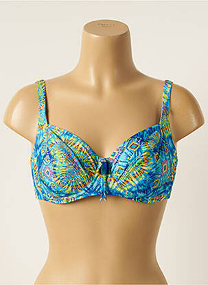 Sutien de costum de baie albastru ANTIGEL femeie