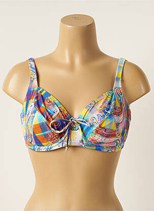 Sutien de costum de baie albastru ANTIGEL femeie