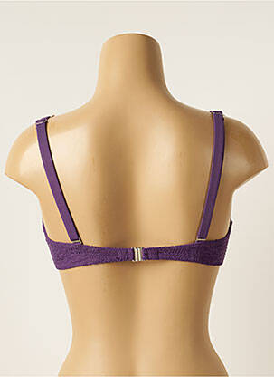 Sutien de costum de baie elasticitate sutien cupe întregi cu decolteu înalt violet ANTIGEL femeie
