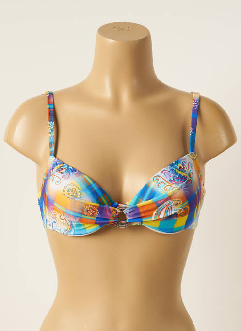 Sutien de costum de baie albastru ANTIGEL femeie