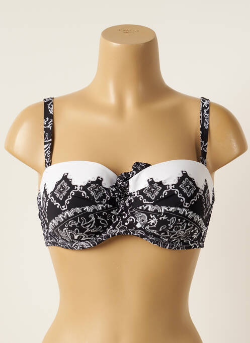 Sutien de costum de baie negru ANTIGEL femeie