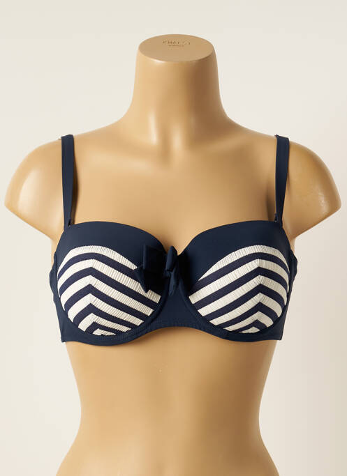 Sutien de costum de baie albastru ANTIGEL femeie