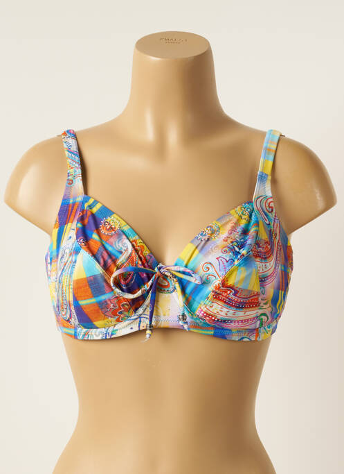 Sutien de costum de baie albastru ANTIGEL femeie
