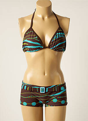 Costum de baie din două piese maro ROSE POMME femeie