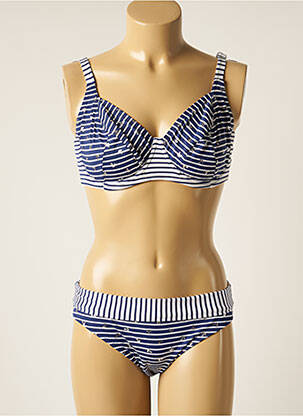 Costum de baie din două piese albastru ANTIGEL femeie