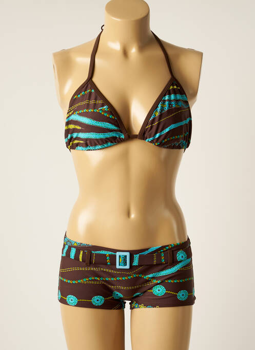 Costum de baie din două piese maro ROSE POMME femeie