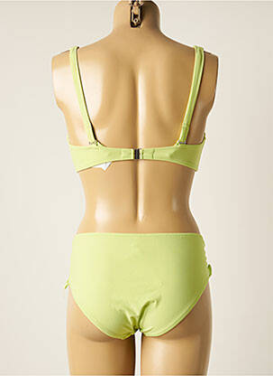Costum de baie din două piese elasticitate top triunghiuri verde LISE CHARMEL femeie