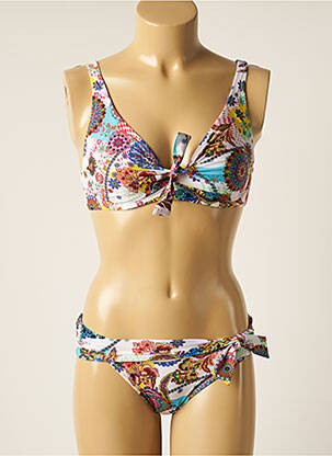 Costum de baie din două piese alb ANTIGEL femeie