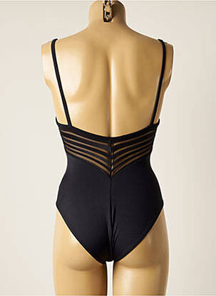 Costum de baie dintr-o singură piesă top triunghiuri top triunghiuri negru TROPIC femeie