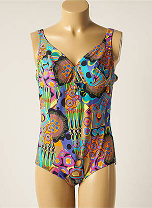 Costum de baie dintr-o singură piesă albastru ANTIGEL femeie