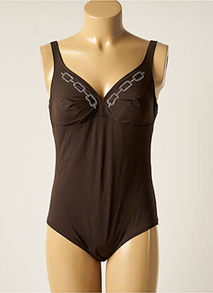 Costum de baie dintr-o singură piesă maro ANTIGEL femeie