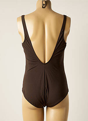 Costum de baie dintr-o singură piesă top triunghiuri top triunghiuri maro ANTIGEL femeie