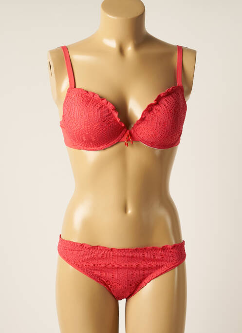 Costum de baie din două piese roșu ANTIGEL femeie